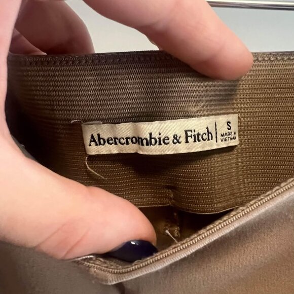 ABERCROMBIE Ponte Split-Hem Slim Flare Pants Size Small in Beige - Picture 4 of 4